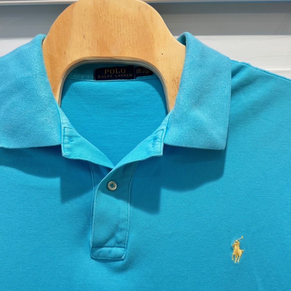 Polo Ralph Lauren Polo Shirt Mens 3XB Light Blue Short Sleeve Cotton *Read - Picture 2 of 8